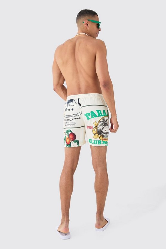 Mittellange Paris Badehose
