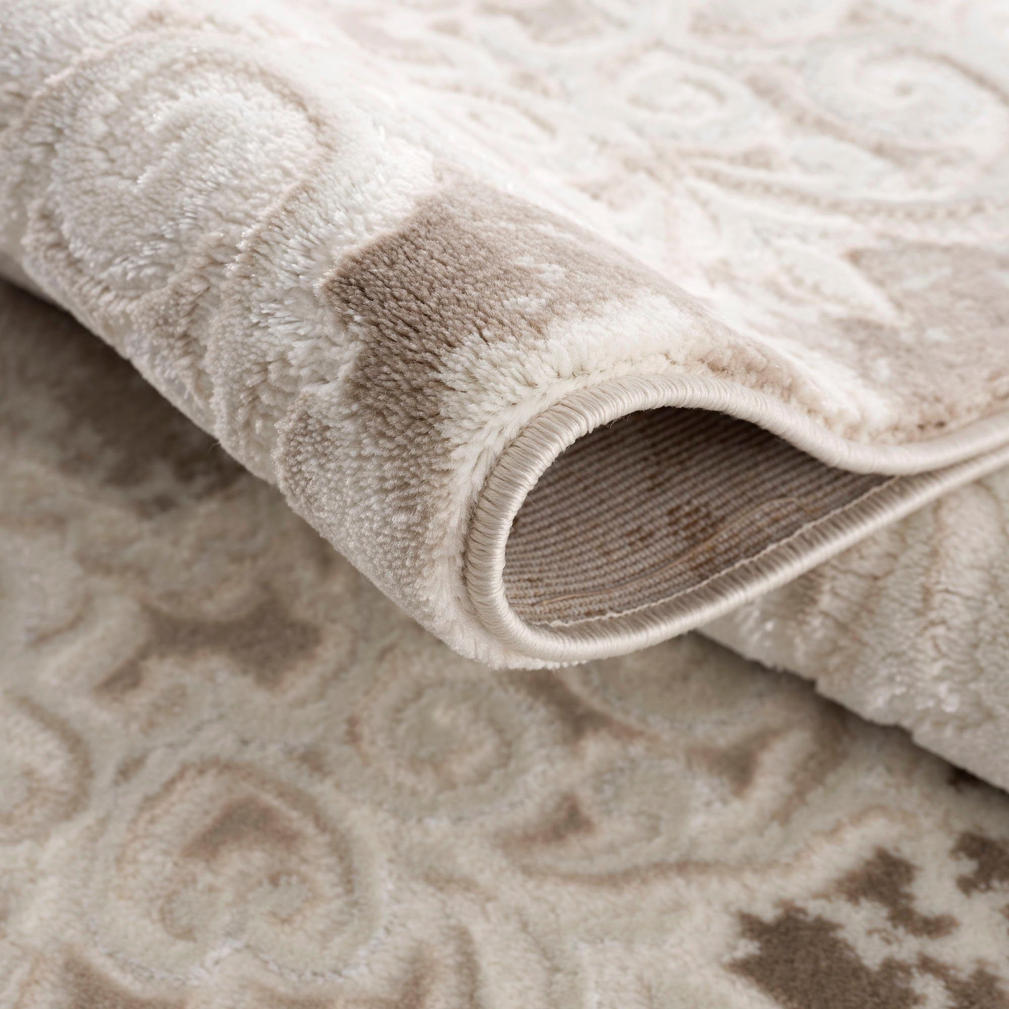 Teppich Harmony 3205, Sanat, rechteckig, Höhe: 12 mm, Wohnzimmer, Orient Optik, Kurzflor, modern, Schlafzimmer