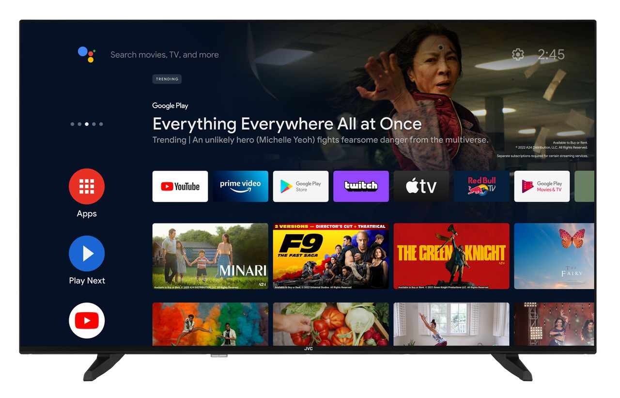JVC LT-55VA3355 55 Zoll Fernseher / Android Smart TV (4K Ultra HD, HDR Dolby Vision, Dolby Atmos)