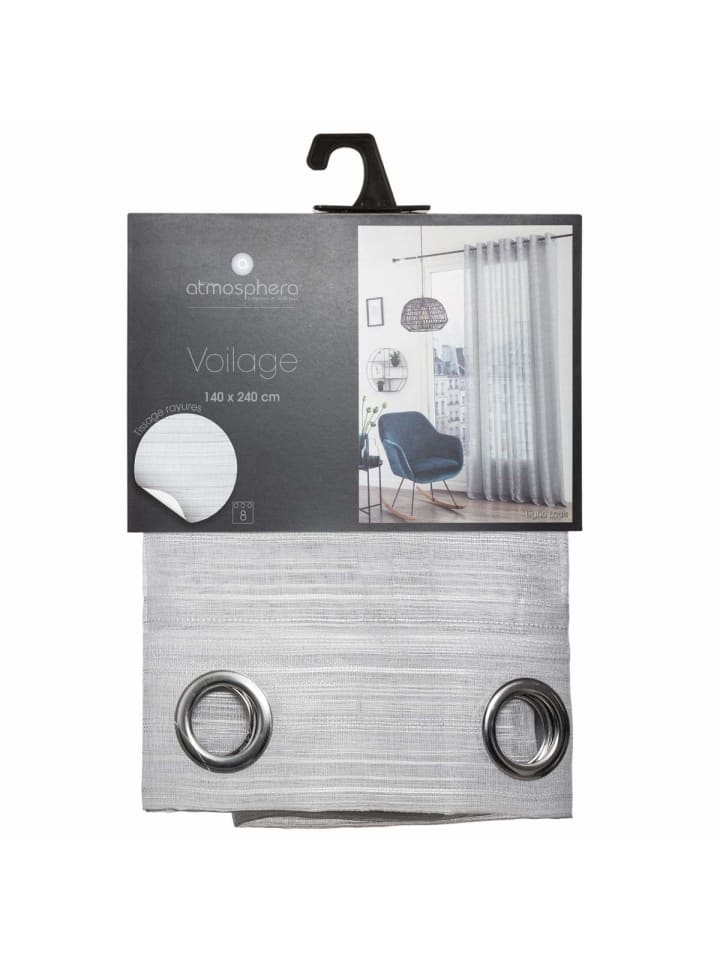 Atmosphera Créateur d'intérieur Fenstervorhang in grau günstig kaufen onesize