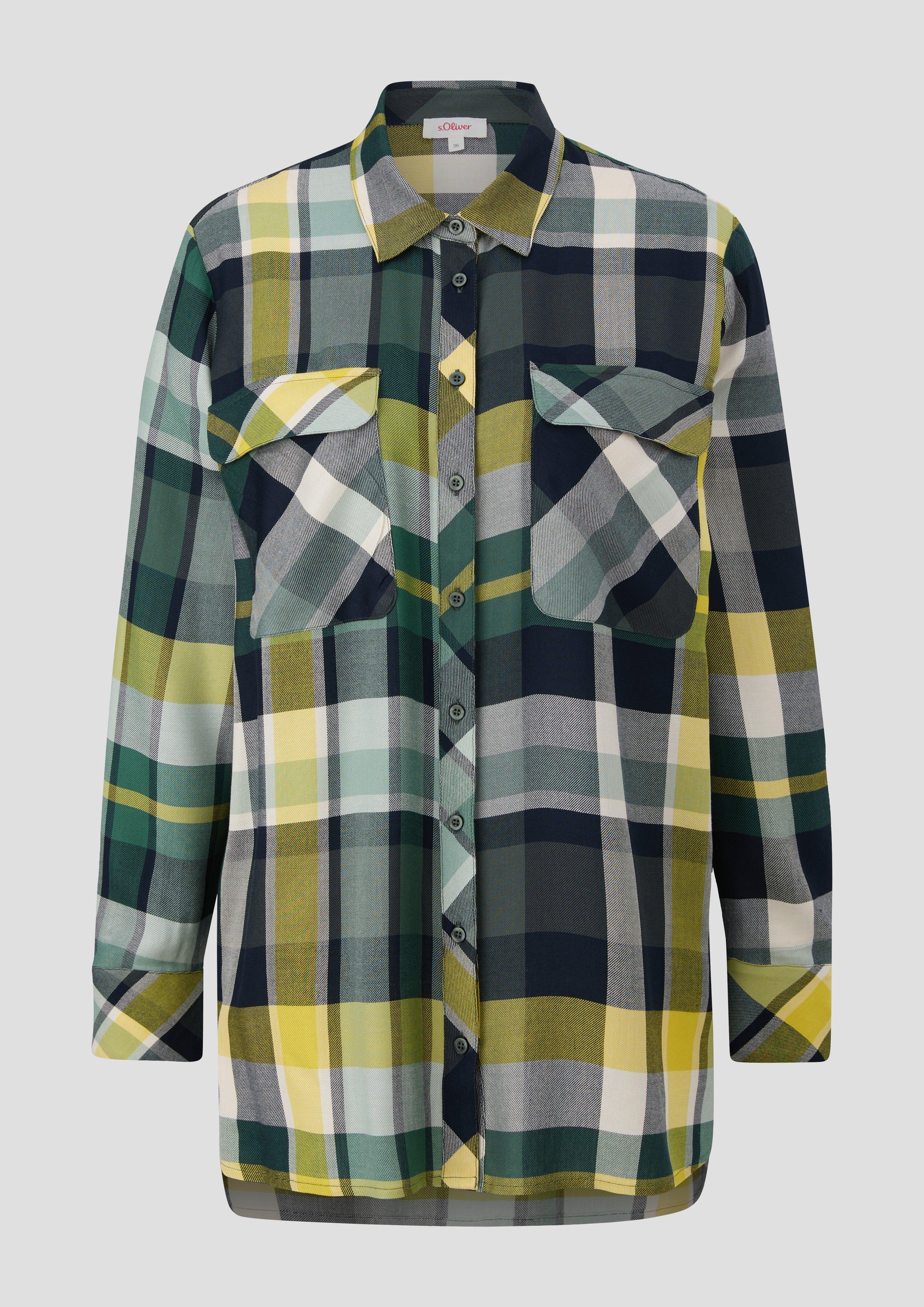 Longbluse aus Viskosemix  2138556-67N8