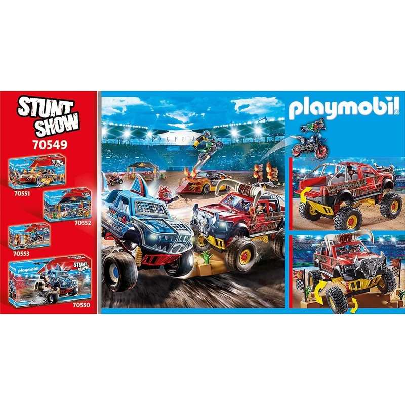 70549 4x4 de cascade Taureau Playmobil Stuntshow