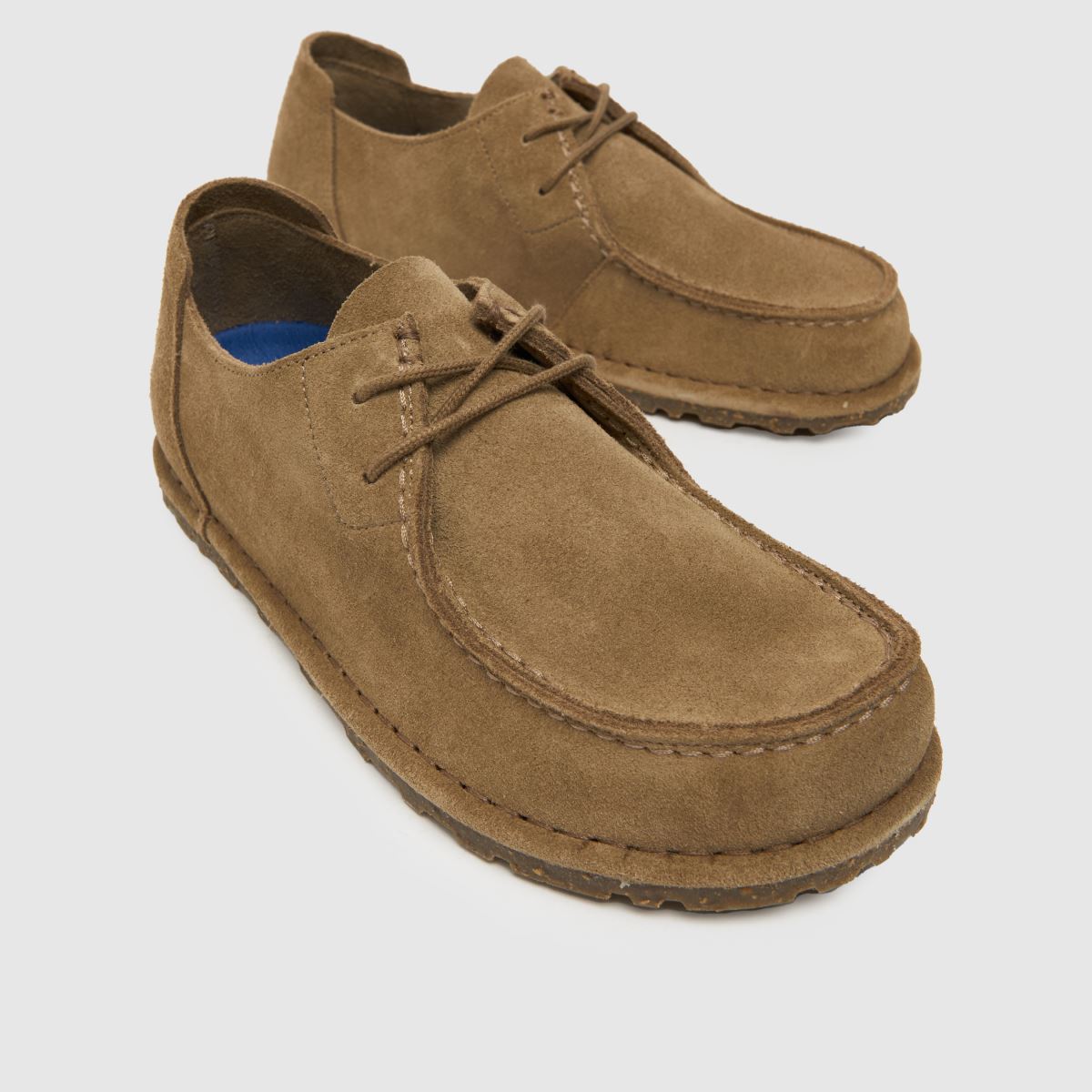 BIRKENSTOCK – Utti – Taupefärgade platta skor med spets
