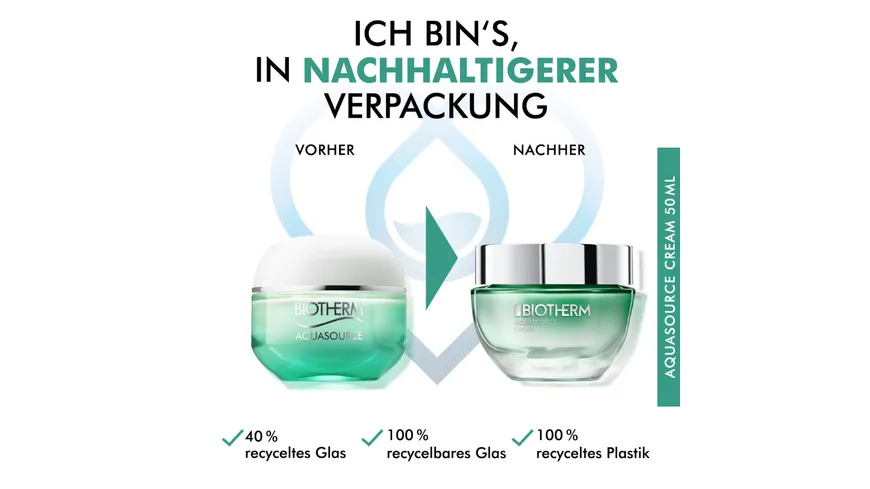 BIOTHERM Aquasource Creme für normale bis Mischhaut 50 ml