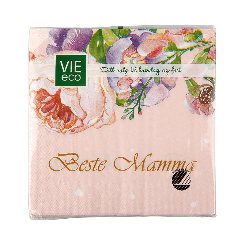 Vie Eco Servietter 20-pk 33x33 cm, Vår