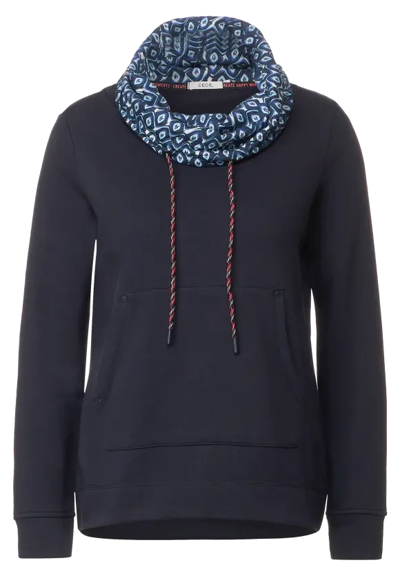 CECIL Sweatshirt mit Printkragen