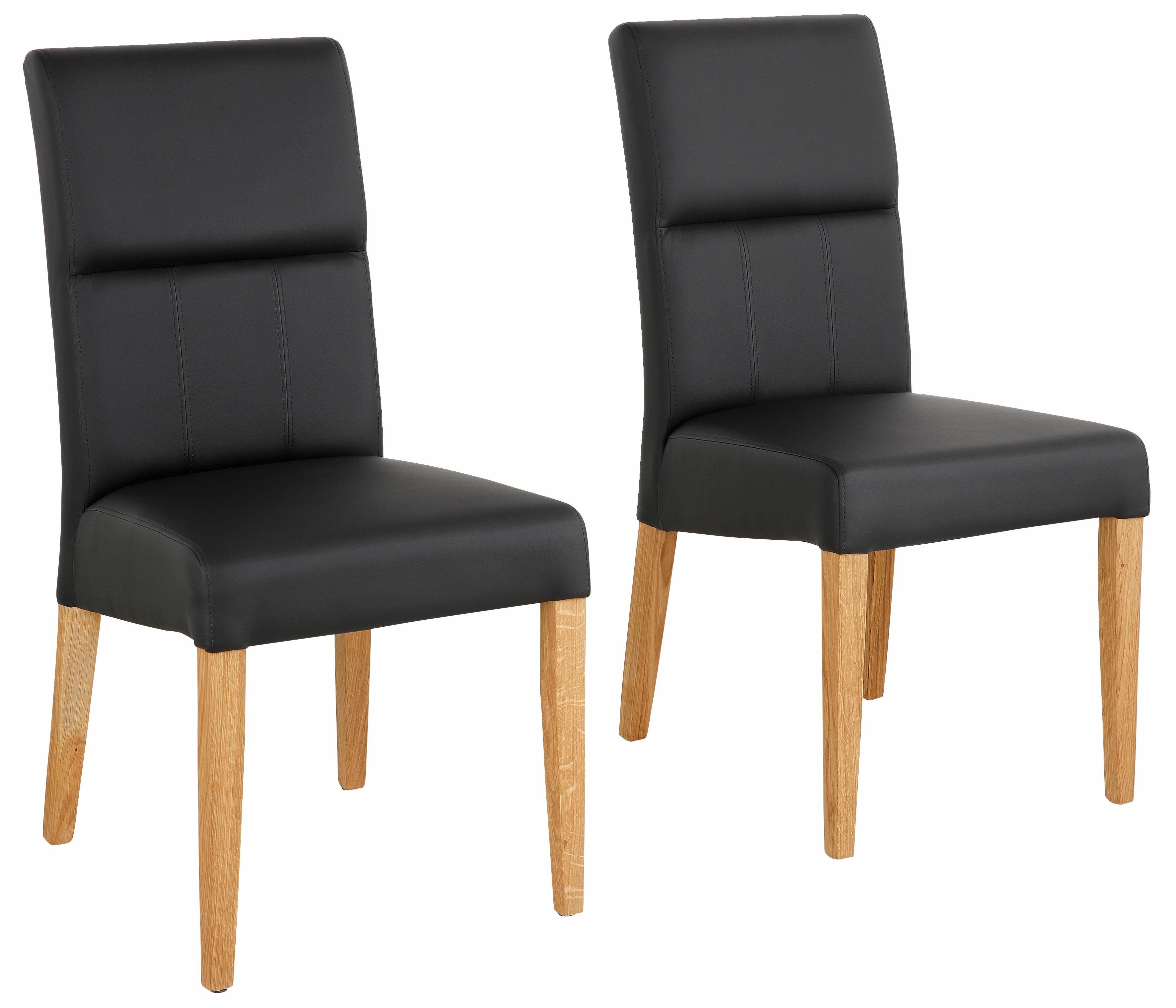 Home affaire 4-Fußstuhl Freda (Set, 2 St), wahlweise mit Kunstleder oder Echtleder bezogen