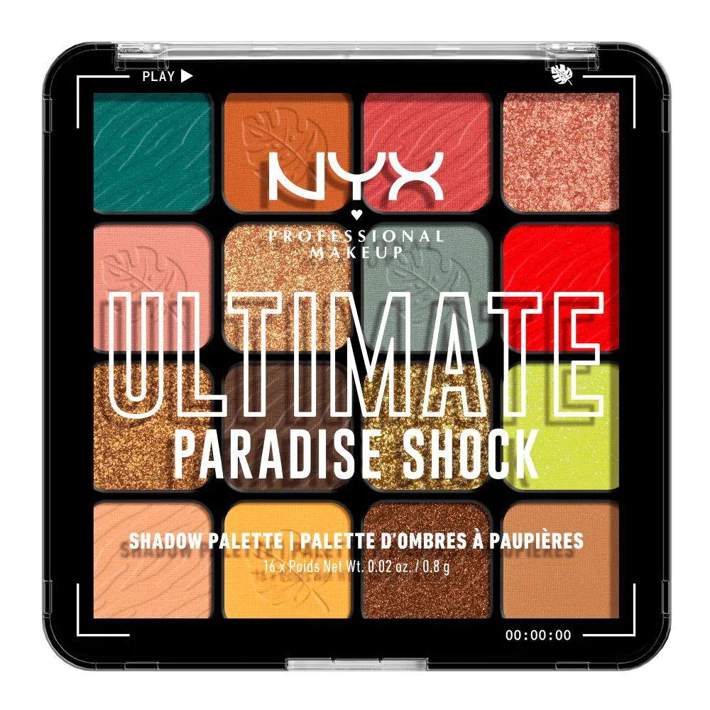 NYX Ultimate Shadow Palette Tropic Shock šešėlių paletė