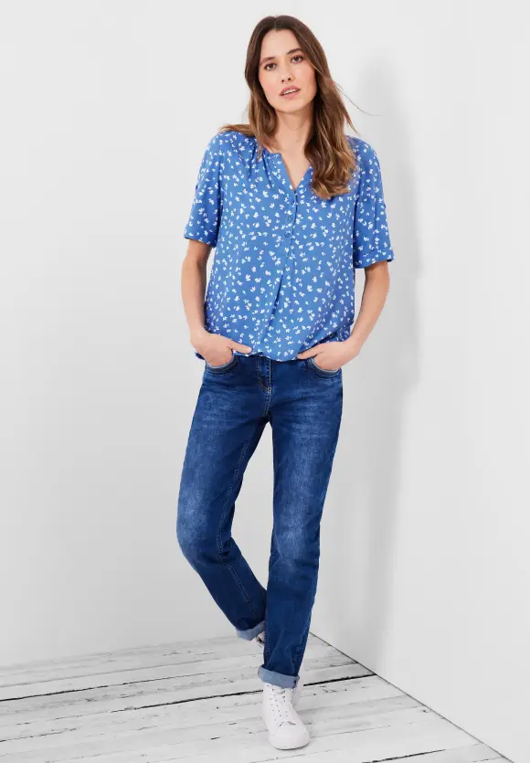 CECIL Bluse mit kurzer Knopfleiste