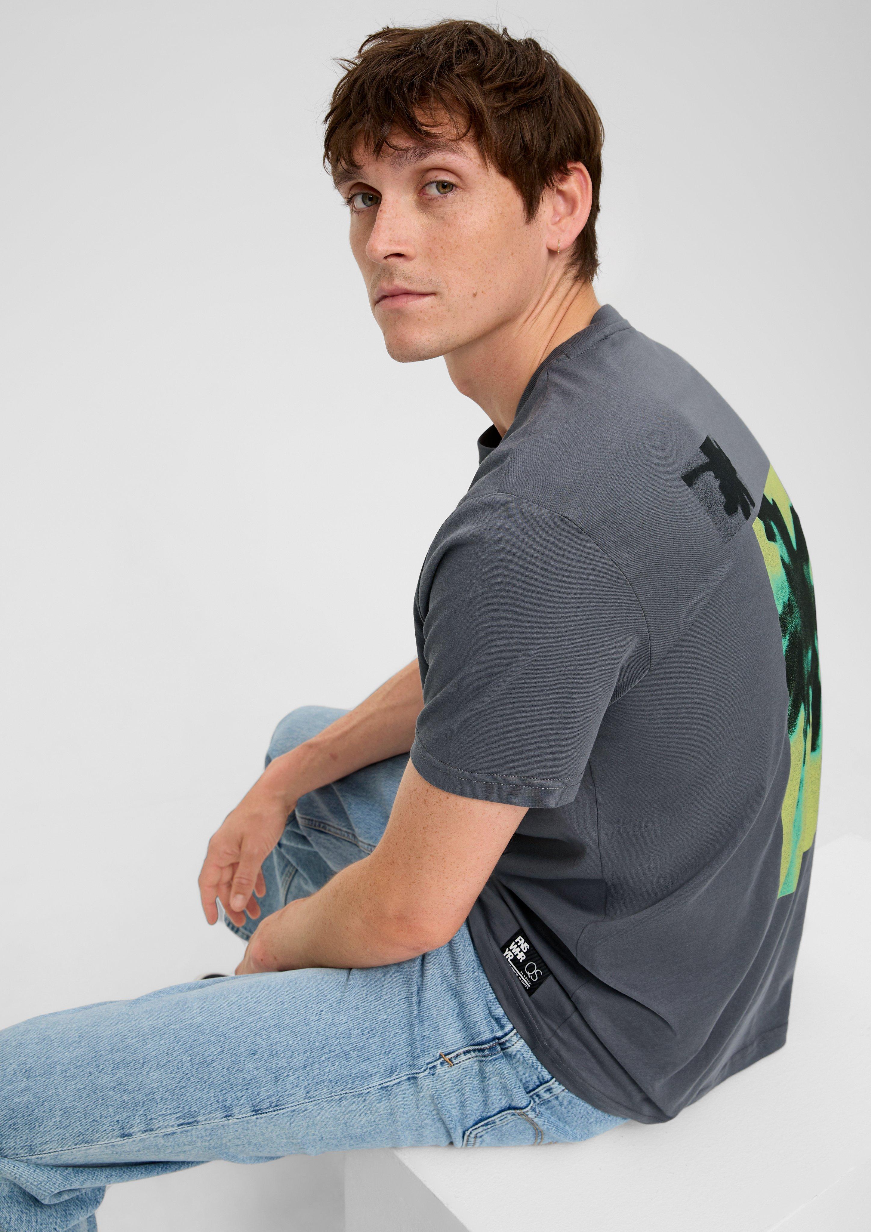 Baumwollshirt mit Grafik-Print  2130601-98D0