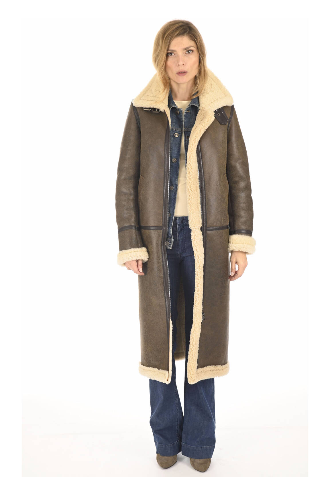 La Canadienne Manteaux Longs Femme couleur marron