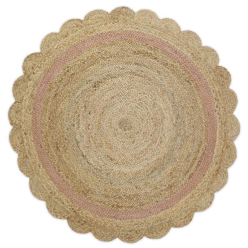 Tapis jute rond 140cm NEHA NUDE