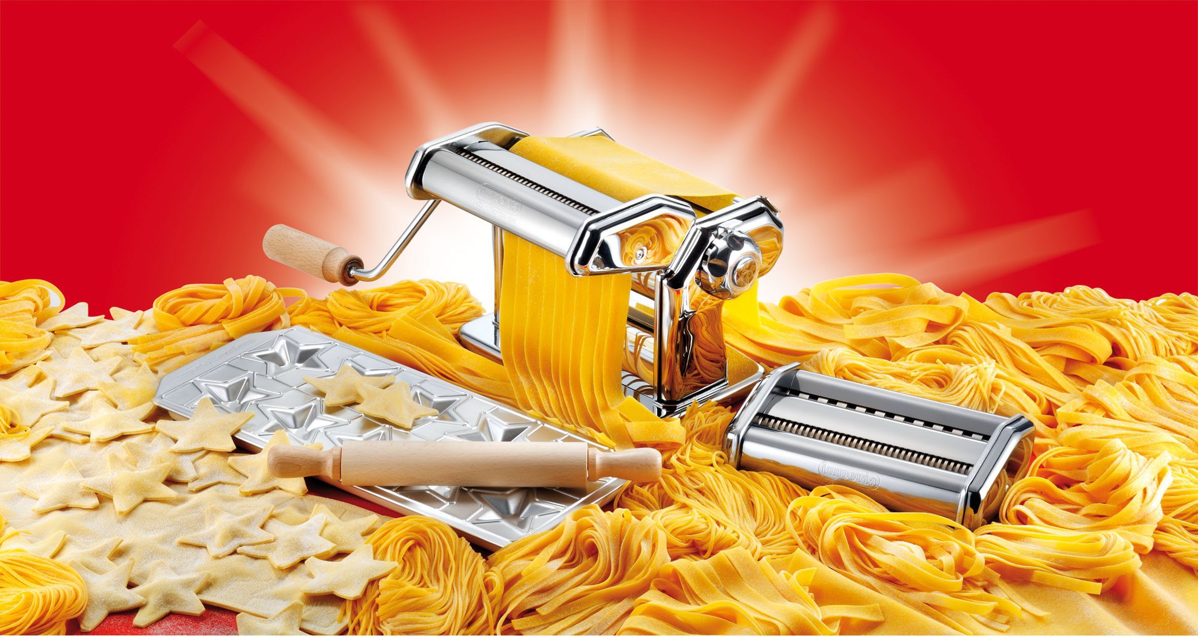 imperia Nudelmaschine Pastaia Italiana, Set