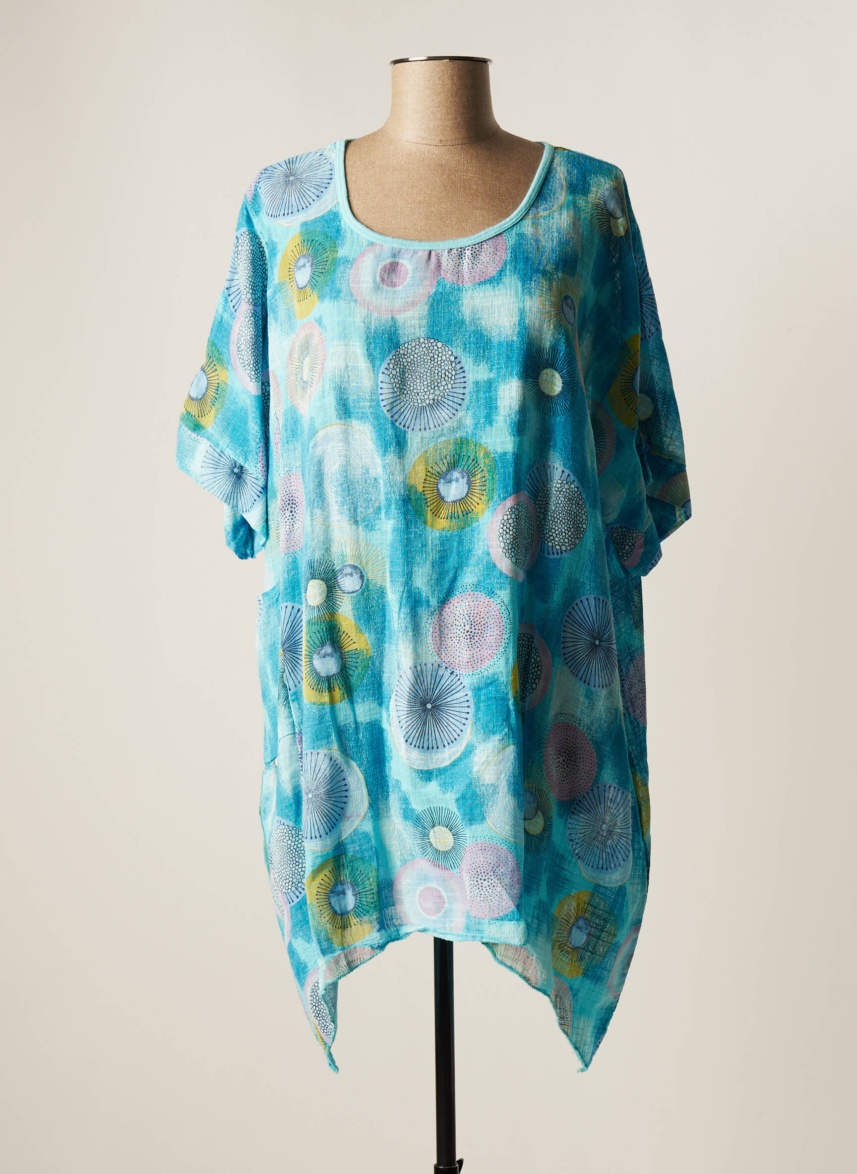 La Petite Nimoise Tuniquemanchecourte Femme couleur bleu