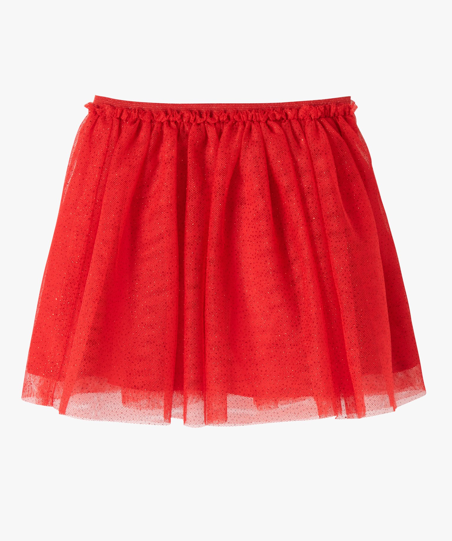 Jupe en tulle pailleté bébé fille rouge | GEMO