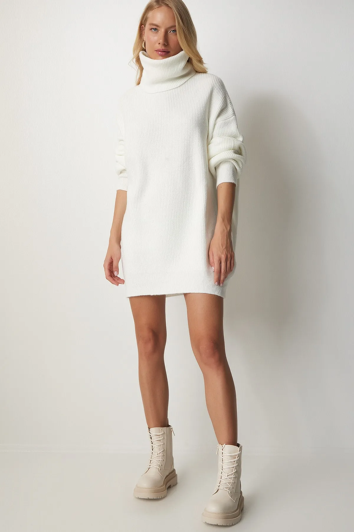Happiness İstanbul  Pullover - Weiß - Relaxed Fit