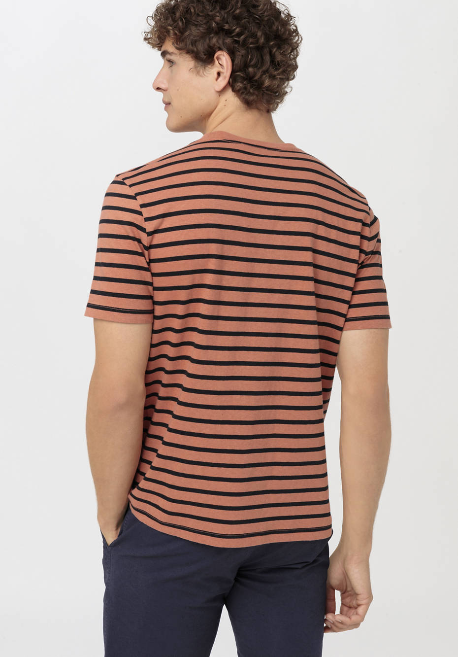 Ringel-Shirt aus Bio-Baumwolle mit Hanf