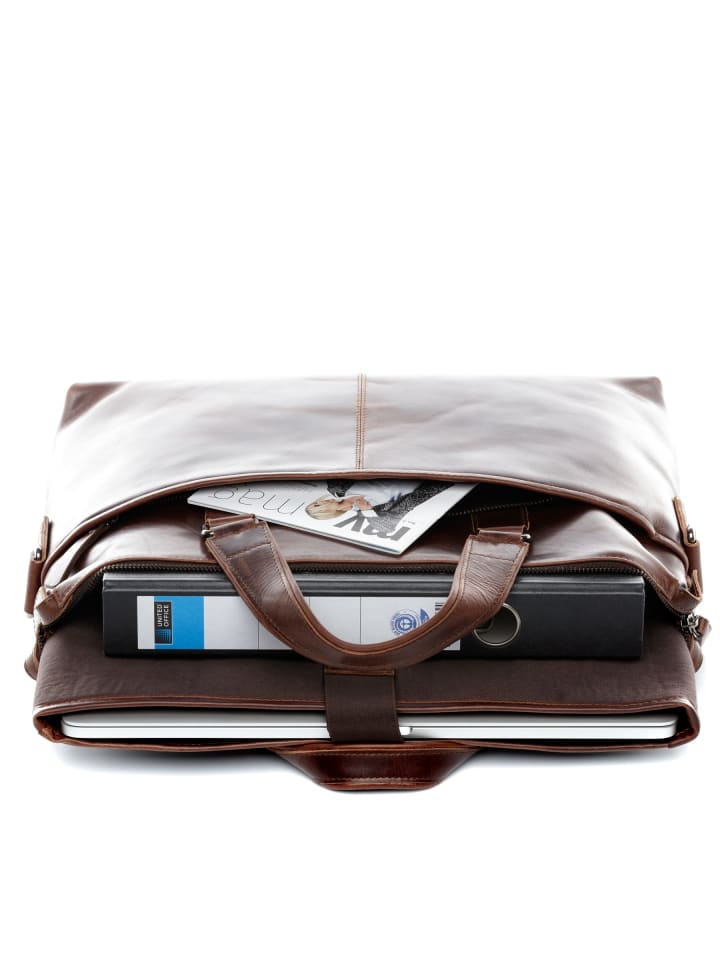BACCINI Leder-Laptoptasche 15