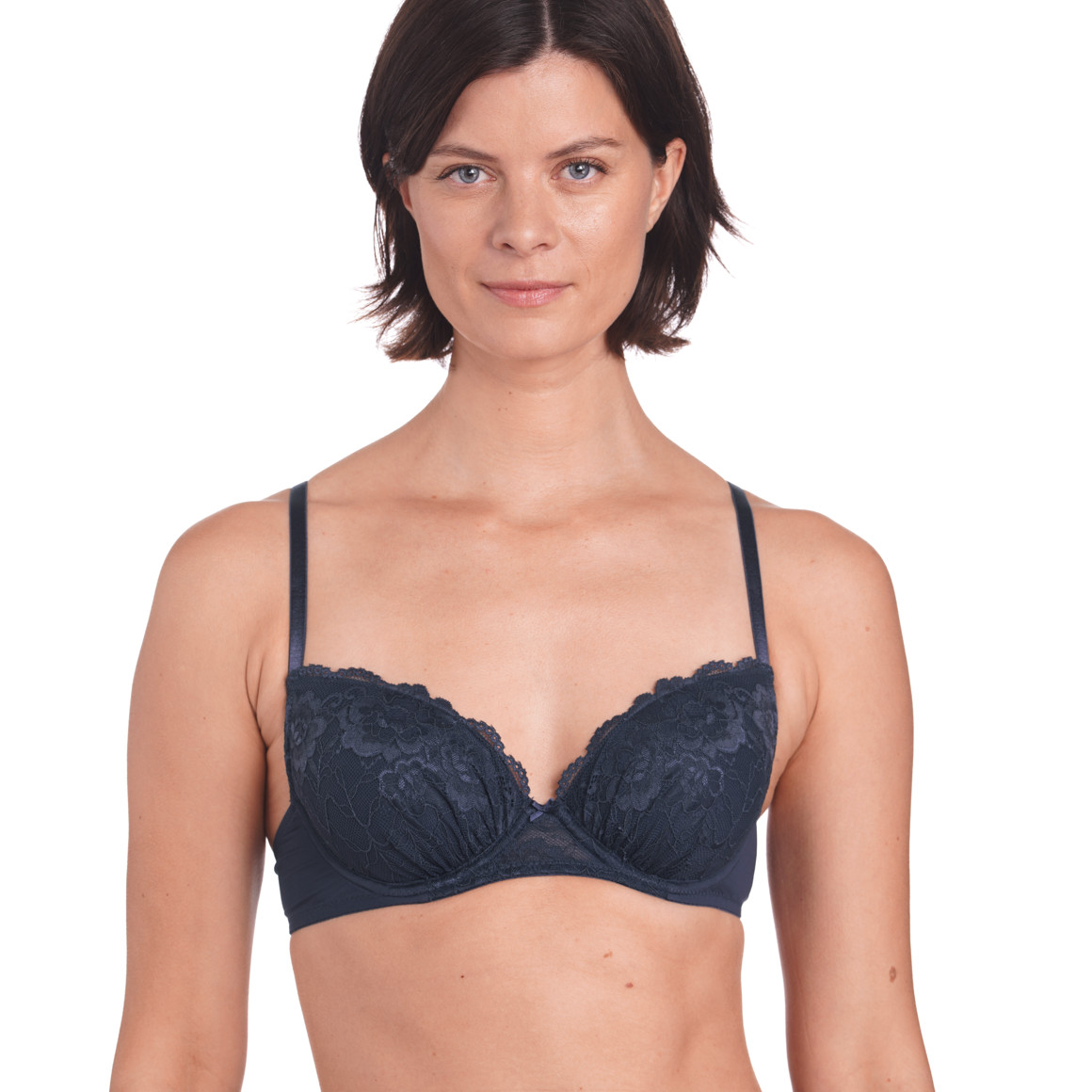 2 Damen Bügel-BHs mit floraler Spitze