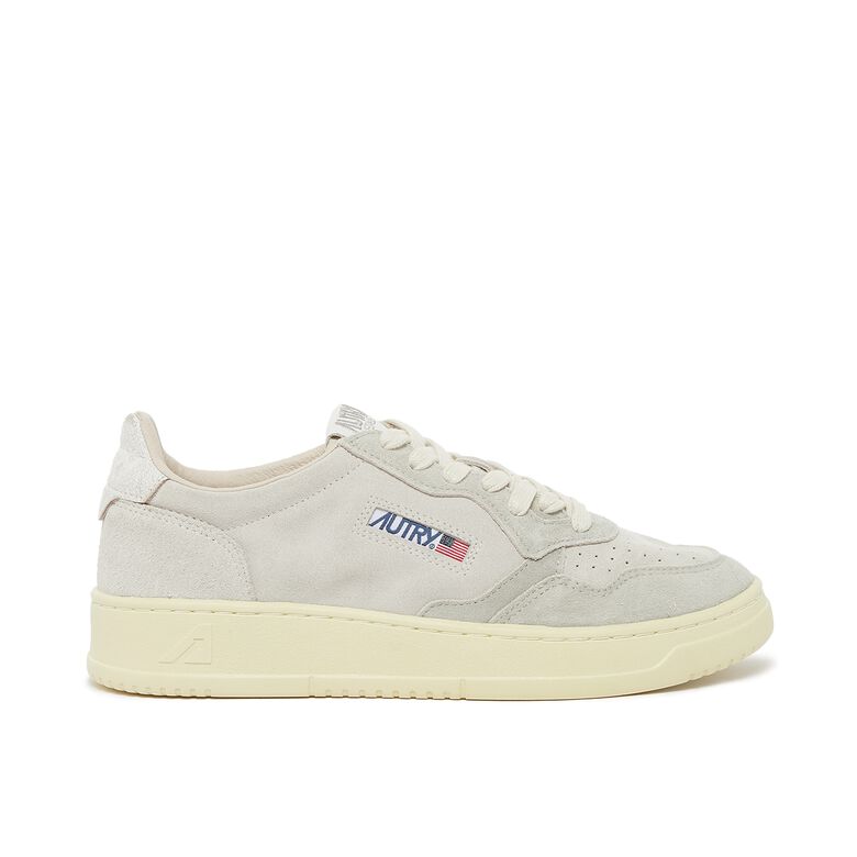 Autry Wmns Medalist Low mixsuede cream/wht