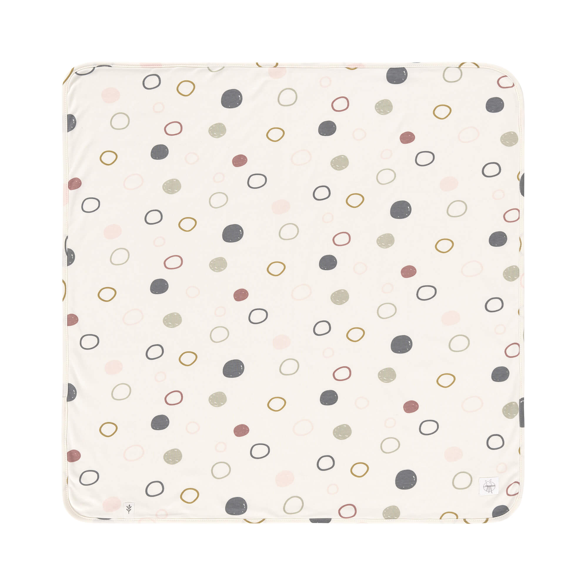 Babydecke - Bio Baumwolle, Circles Offwhite