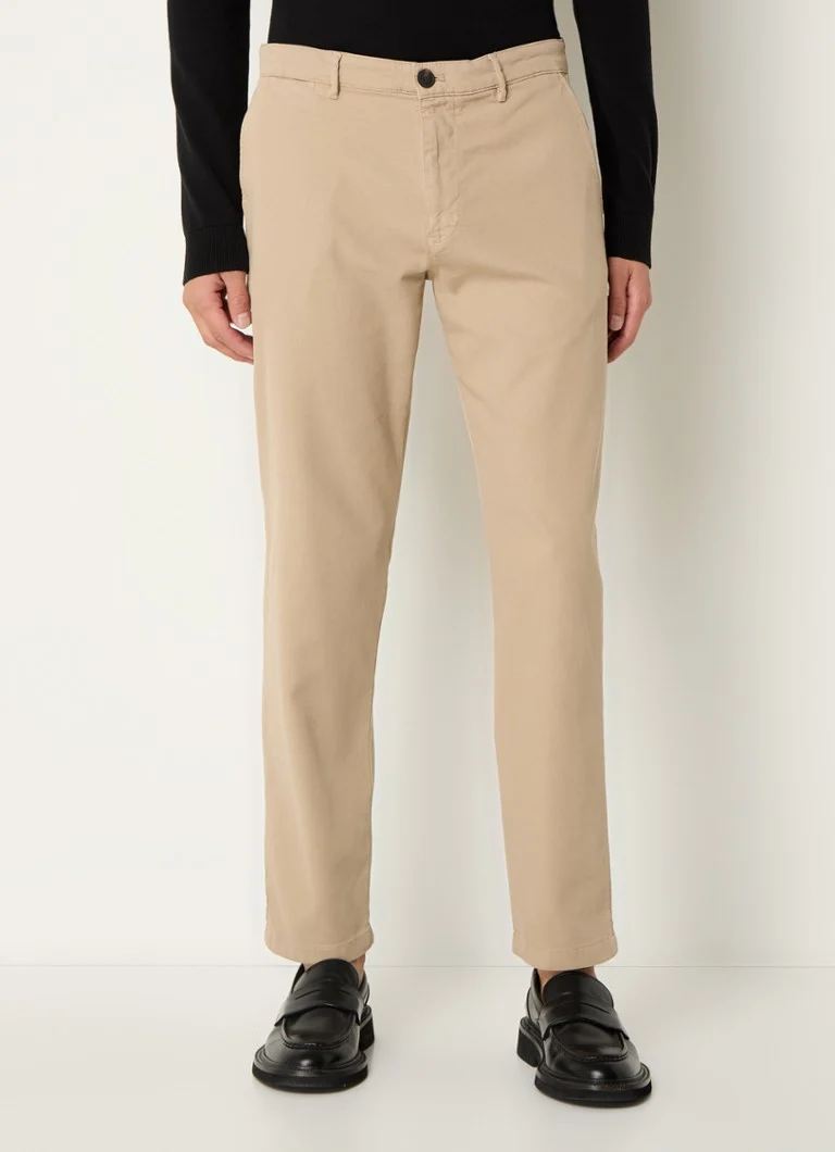Pantaloni croiți selectați de la Homme Miles din material organic de algodón, cu buzunare laterale