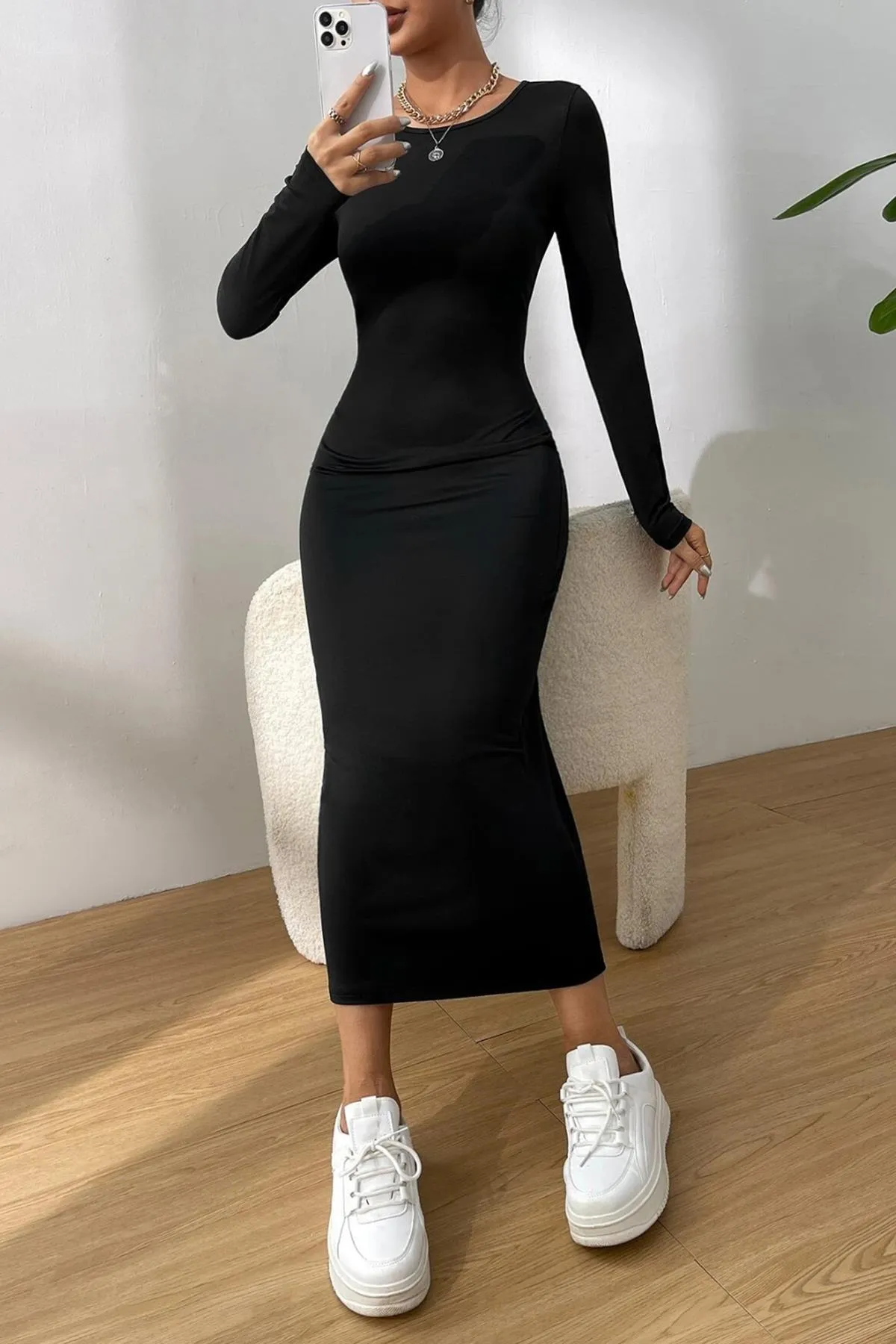 Madmext  Kleid - Schwarz - A-Linie