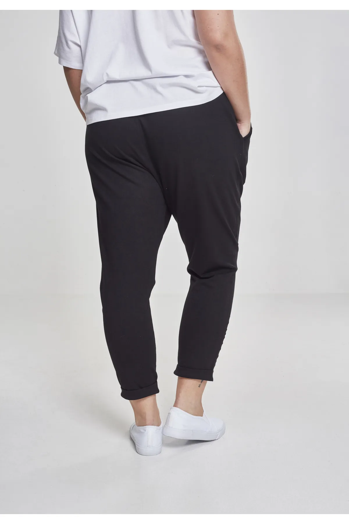 Urban Classics  Damen Ladies Terry Turn Up Pants