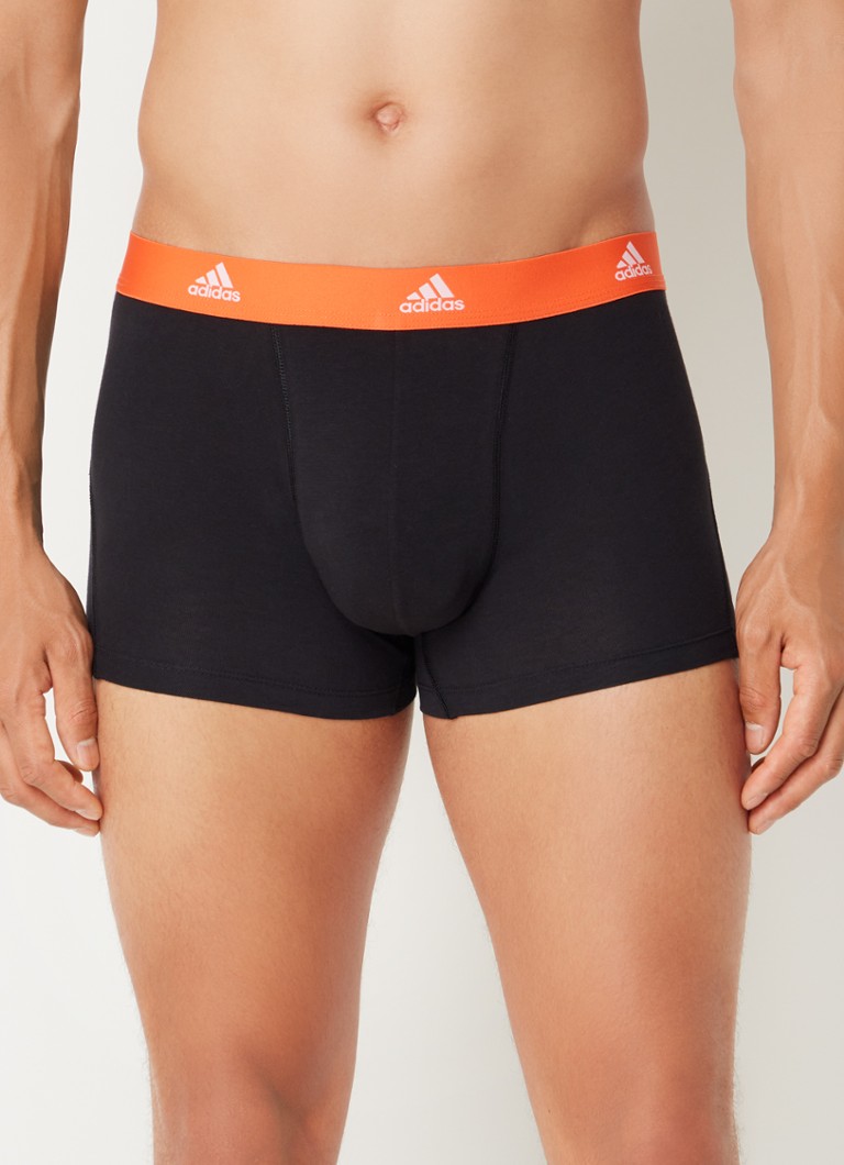 Adidas boxer shorts with logo waistband in a 3-pack