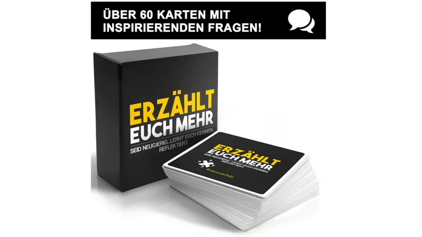 Simon & Jan - Erzählt euch mehr, Toolbox für Kommunikation, Kartenspiel für tiefsinnige Gespräche