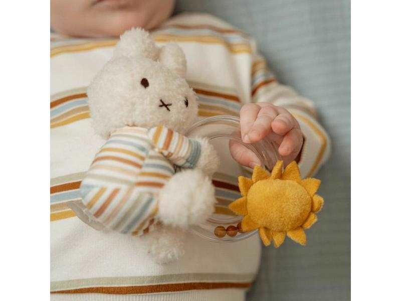 Hochet Miffy avec anneau - Vintage Sunny Stripes