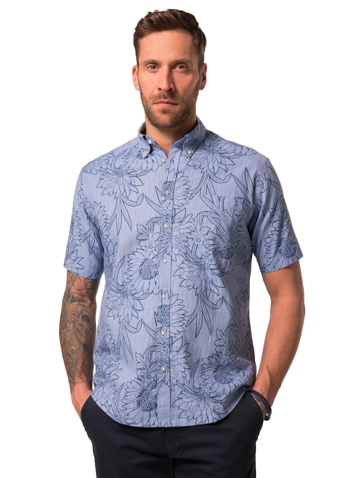 JP1880 Hemd in blue denim günstig kaufen