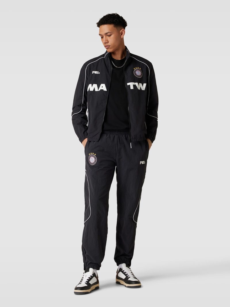 Trainingsjacke mit Statement-Print - MATW x REVIEW Drop 10 in schwarz