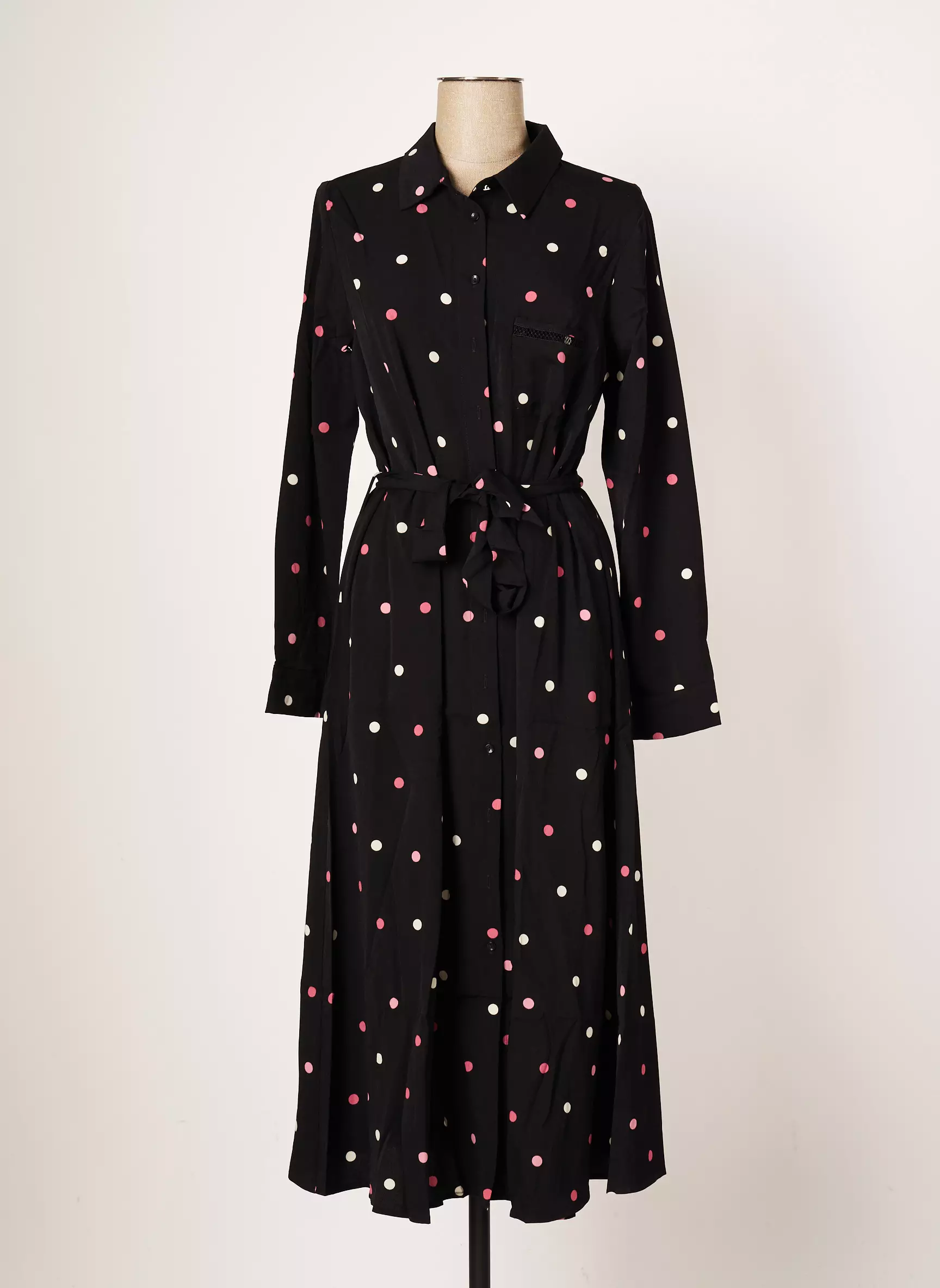Grace Mila Robes Mi Longues Femme couleur noir