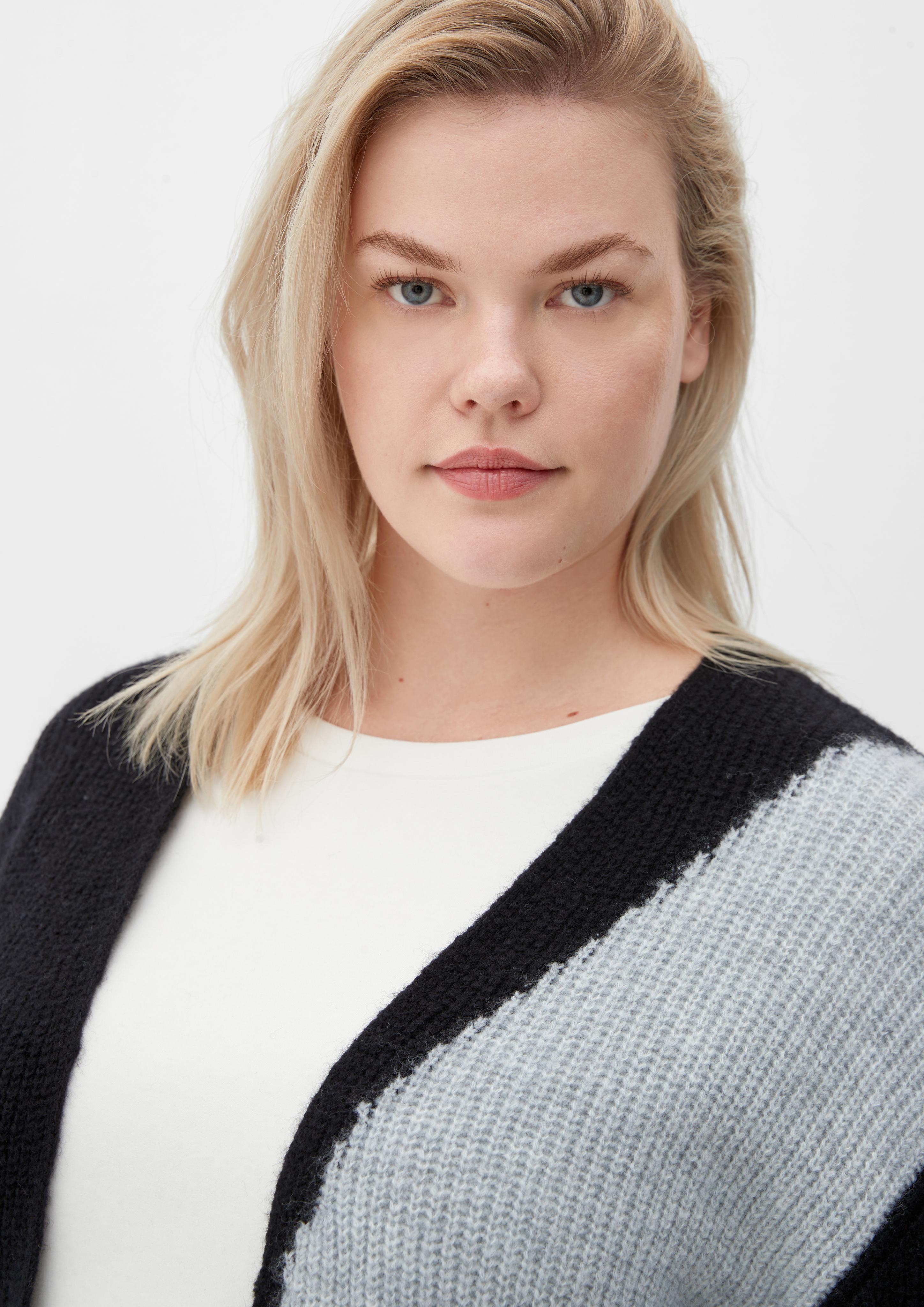 Gemusterter Cardigan aus Wollmix  2125663-98X0