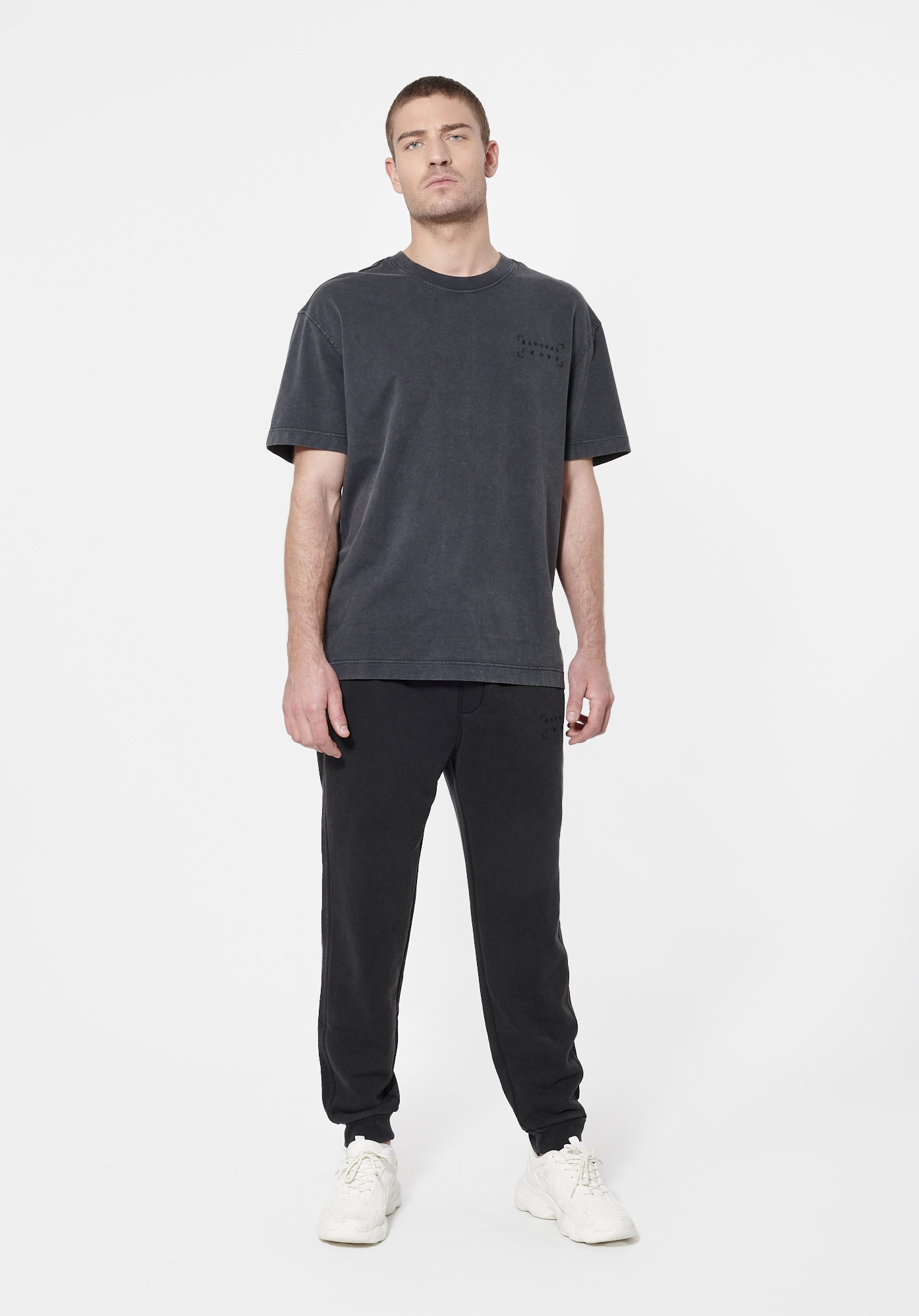 CALIX  T-shirt gris Homme en 100% coton
