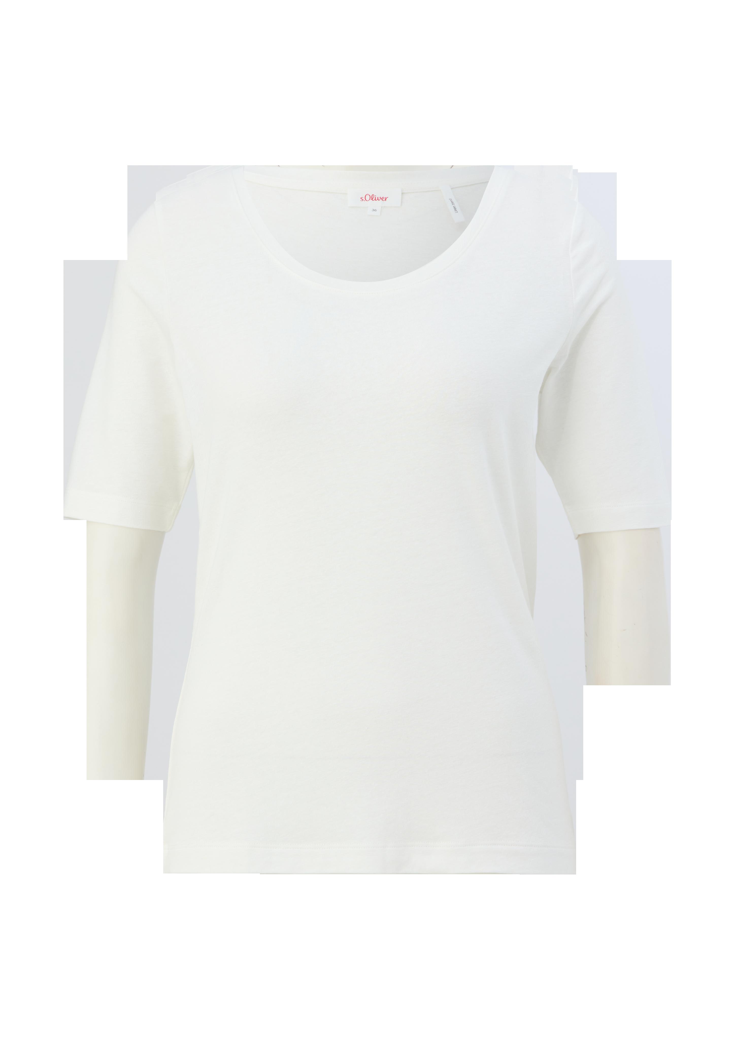 T-Shirt aus Viskosemix mit Leinen  2132318-0210