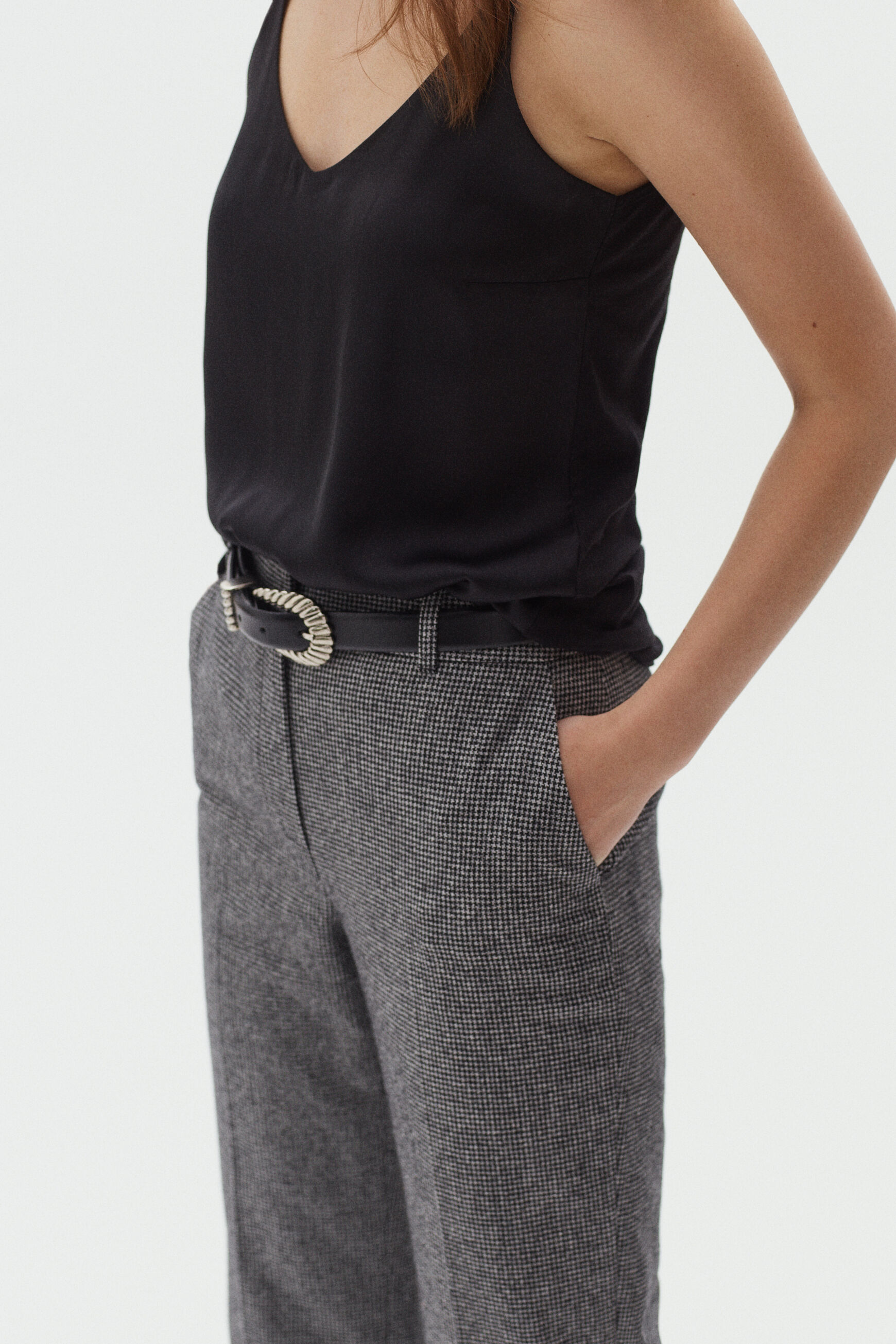 pantalon florin gris fonce femme