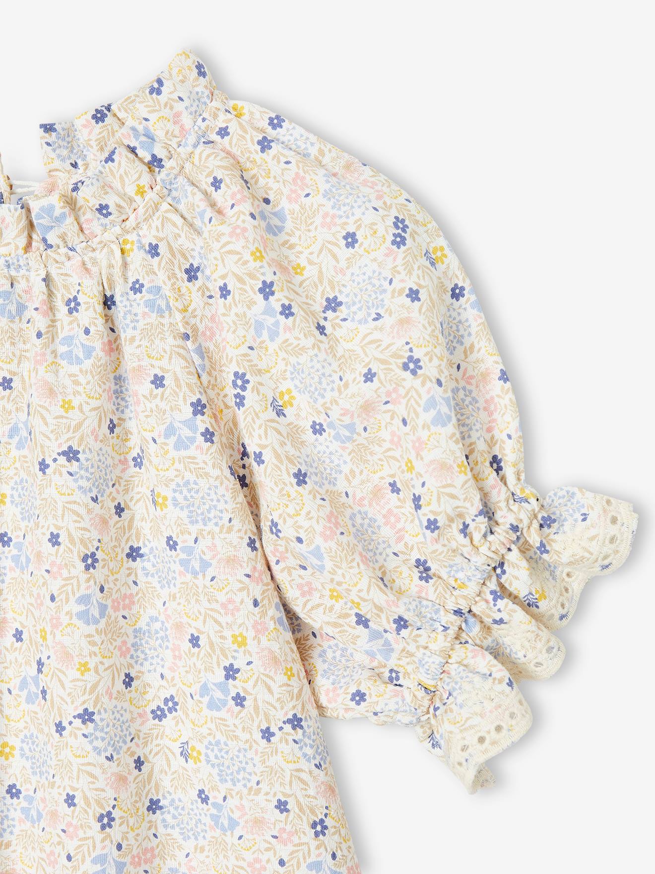 Vertbaudet Mädchen Bluse - wollweiß