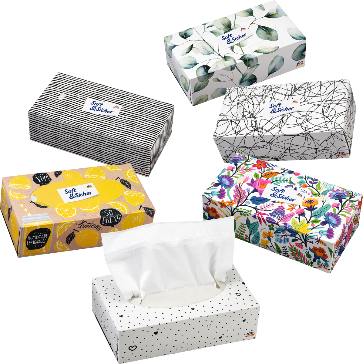 Taschentücher Box Design, 100 St
