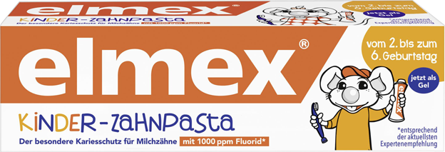 Elmex Kinder-Zahnpasta von 2 bis 6 Jahren