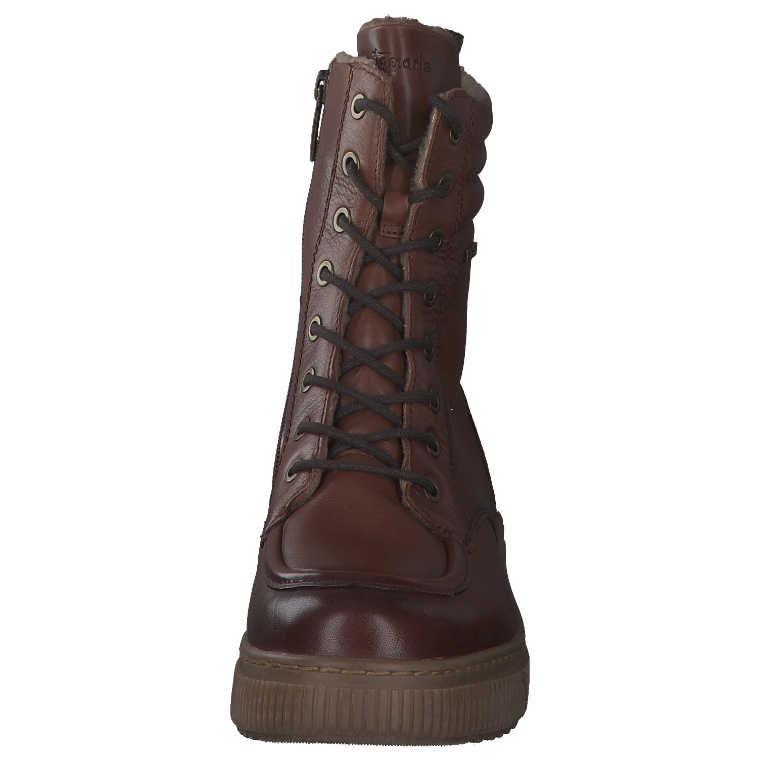 Jana Shoes 86220, Schnürstiefel, Damen, Braun