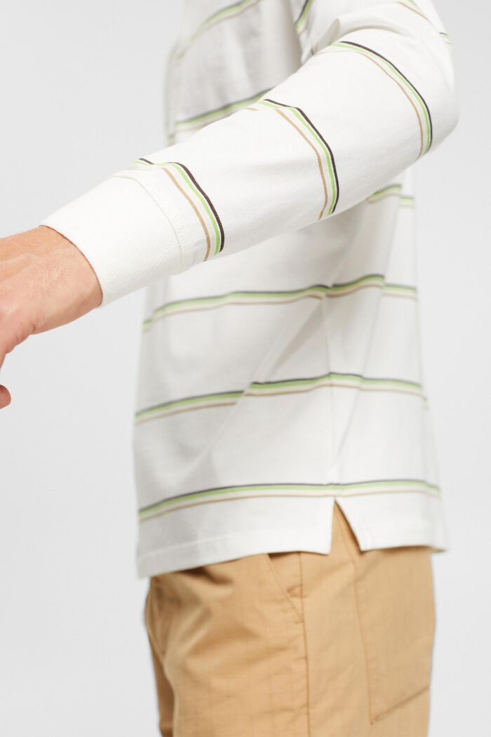 Gestreiftes Polo-Longsleeve