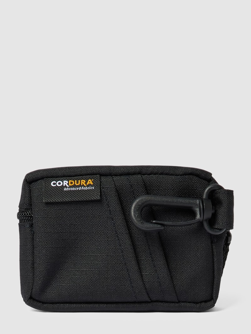 Kartenetui mit Label-Patch in schwarz