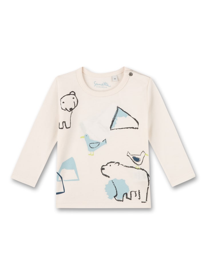 Sanetta Langarmshirt in Beige günstig kaufen