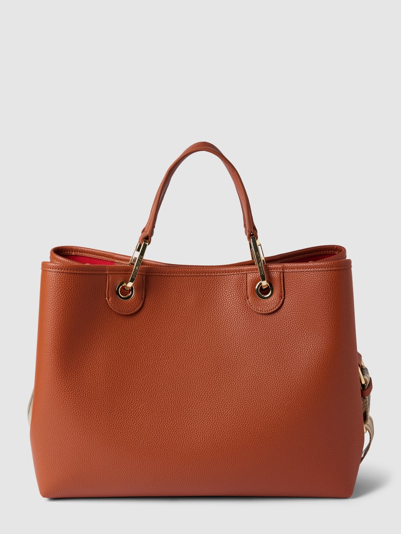 Shopper mit Label-Detail in camel