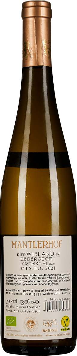 Mantlerhof Riesling Ried Wieland 1ÖTW Erste Lage 2021