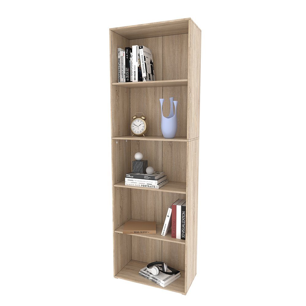 Livinity Bücherregal Wohnzimmerregal BOB Sonoma