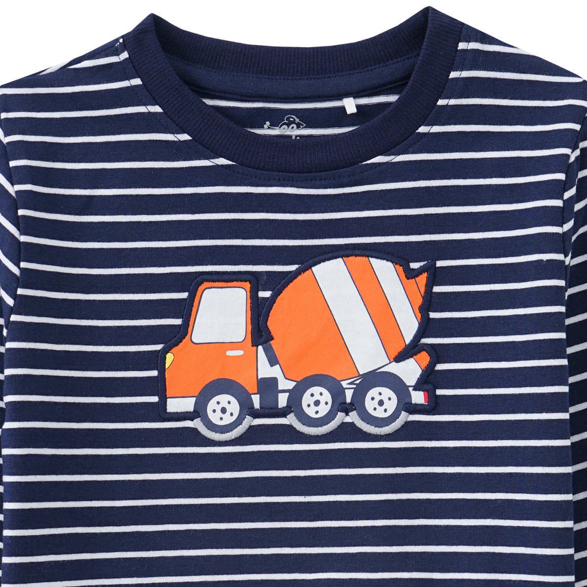 Kinder Langarmshirt mit LKW-Applikation