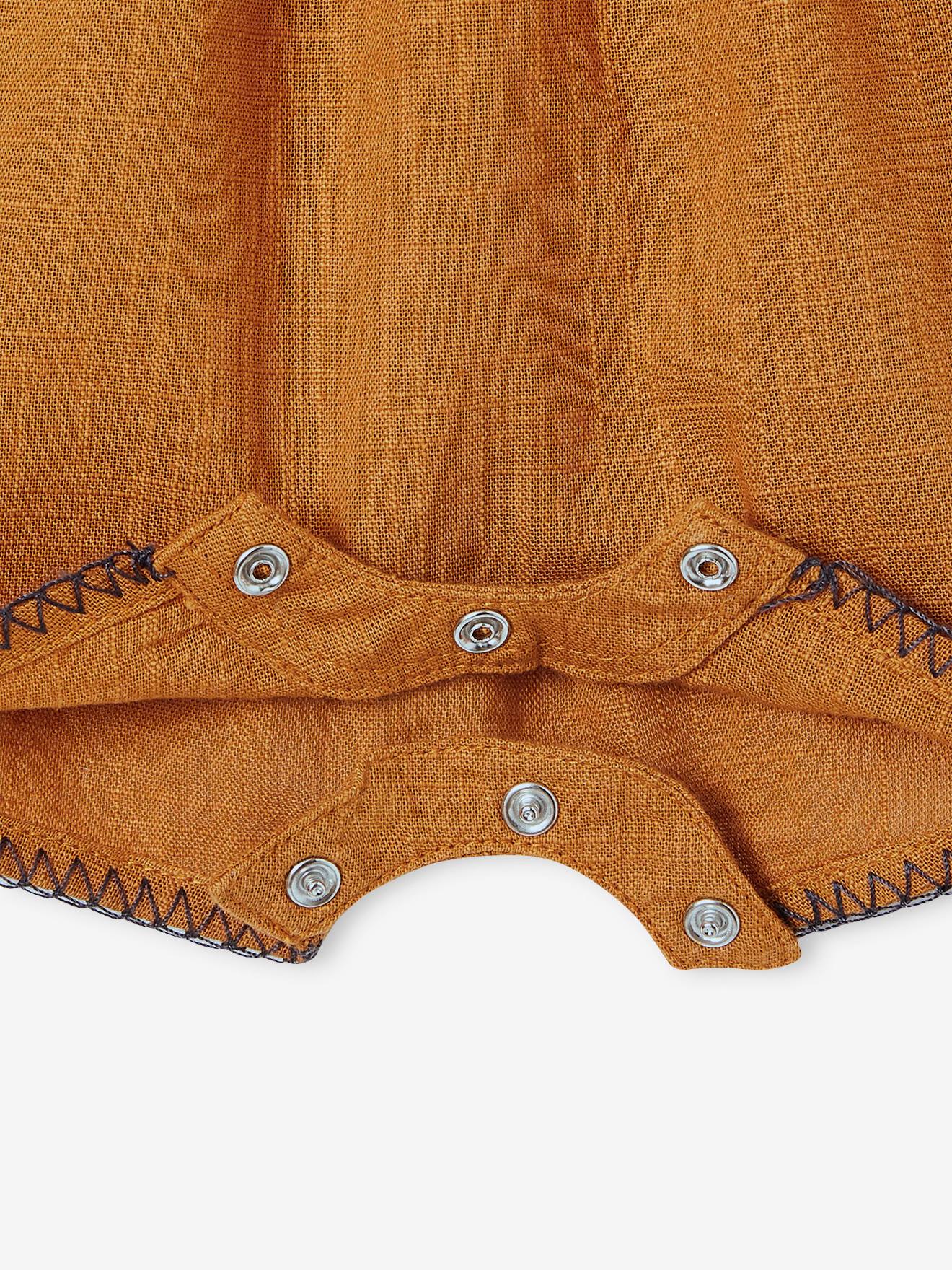 Vertbaudet Mädchen Baby Kurzoverall - karamell